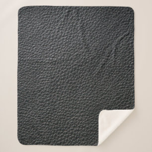 Close up of black leather texture and backgroundle sherpadecke