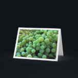 Close-up of White Grapes Karte<br><div class="desc">Close-up of White Grapes Greeting Card. You can easily customize this product for free if you would like to add wording or change the color of the background.s</div>