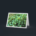 Close-up of White Grapes Karte<br><div class="desc">Close-up of White Grapes Greeting Card. You can easily customize this product for free if you would like to add wording or change the color of the background.s</div>