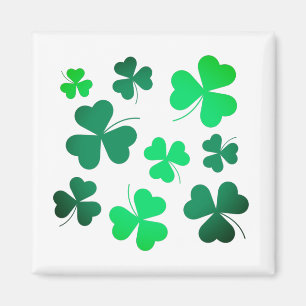 Closed Kleeblatt Irish Green Spring St Patrick Day Magnet