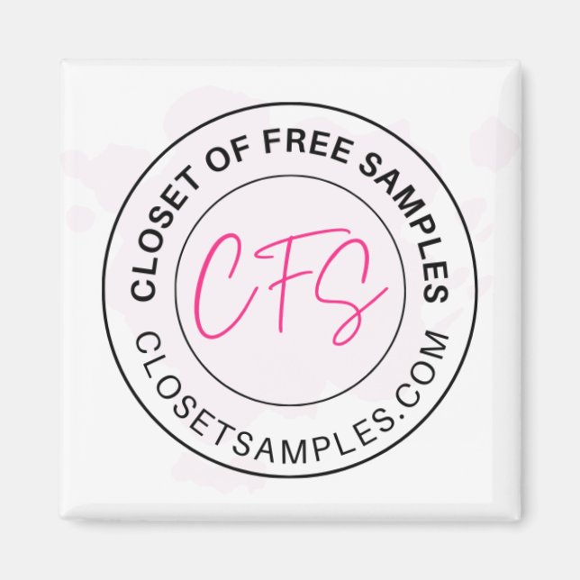 Closet of Free Samples Logo 2021 Edition Magnet (Vorne)
