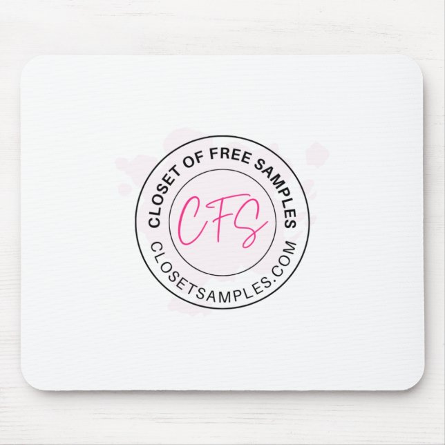 Closet of Free Samples Logo 2021 Edition Mousepad (Vorne)