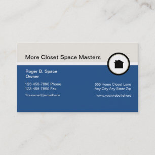 Closet Organisieren von Visitenkarten Visitenkarte
