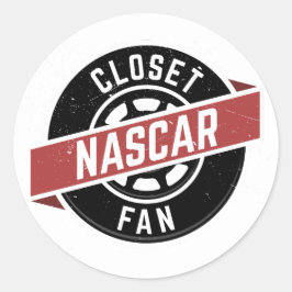 ClosetNASCARFan-Aufkleber Runder Aufkleber