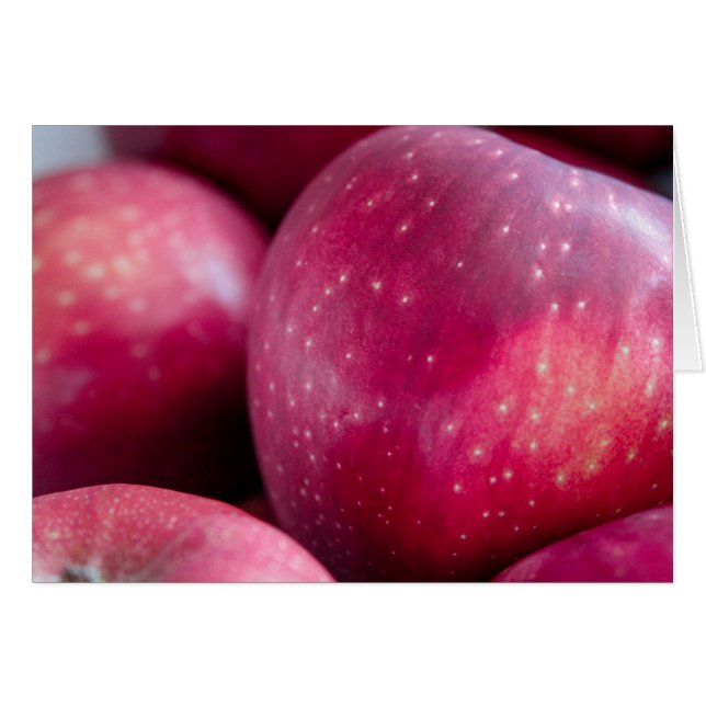 Closeup de la carte Rouge Pommes (Devant horizontal)