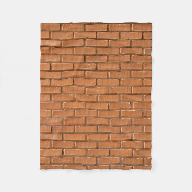 Closeup photography of brown brick wall fleecedecke (Vorderseite)