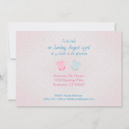 Clothesline Layette Baby Dusche Einladung