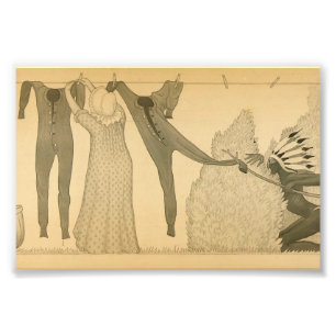 Clothesline, Savage Iowa, 1923 von Grant Wood Fotodruck