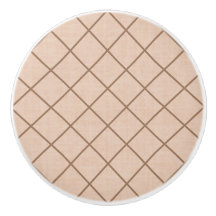 Clôturé en beige et Brown en céramique bouton Tire