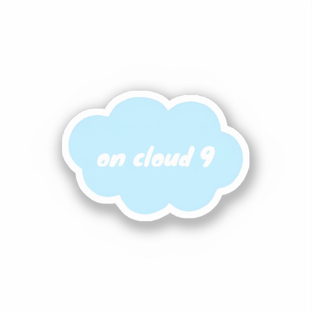 Cloud 9 aufkleber (Vorderseite)