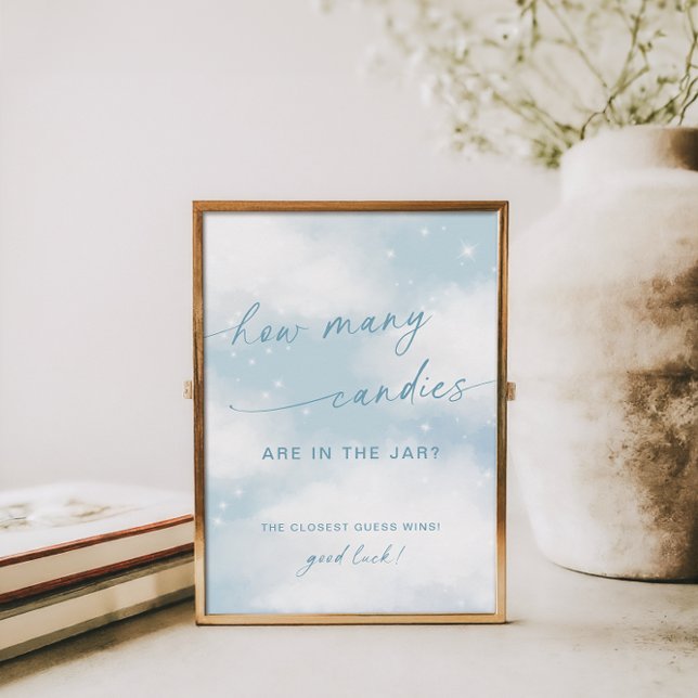 Cloud 9 Babydusche Wie viele Candies Spiel Poster (Von Creator hochgeladen)