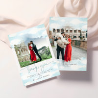 Cloud 9 Blue and White Bridal Showe Vielen Dank fü