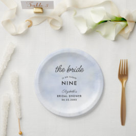 Cloud 9 Blue Sky Elegantes klassisches Brautparty Pappteller