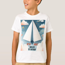 Cloud 9 Fly Kids Sky Joy Flugzeug 1. Geburtstag T-Shirt