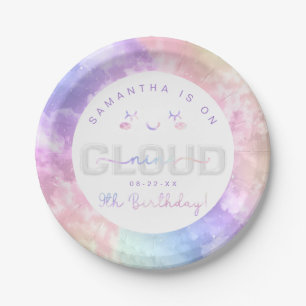 Cloud 9. Geburtstag Paper Tellers - Pastel Sky Pappteller