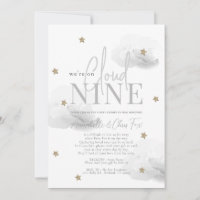 Cloud 9 Gold Star Gray Baby Dusche by Mail