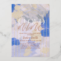 Cloud 9 Gouache Paint Brush Stroke Baby Dusche