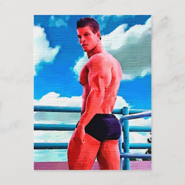 Cloud 9 Hunk Postkarte (Vorderseite)