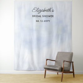 Cloud 9 Pastel Blue Sky Brautparty Hintergrund Wandteppich