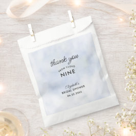 Cloud 9 Pastel Blue Sky Elegantes Brautparty Geschenktütchen