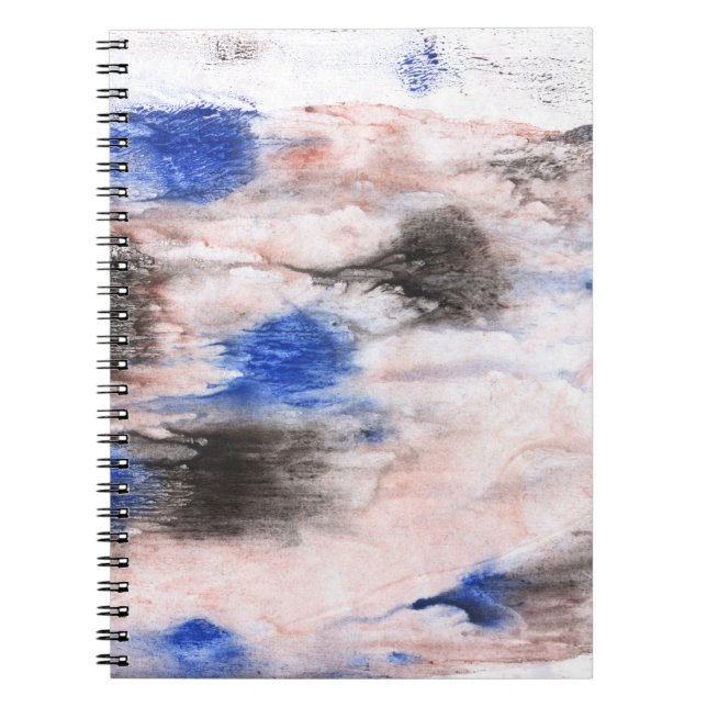 Cloud-Abstraktion. Abstrakter Aquarell Notizblock (Vorderseite)