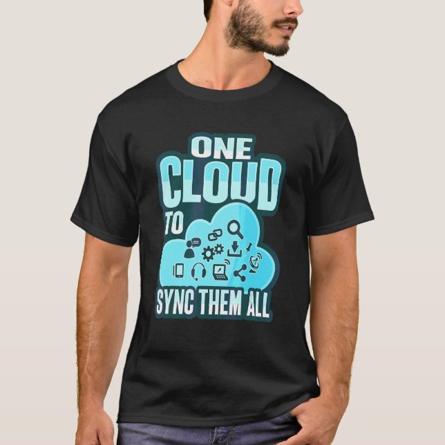 Cloud-Administrator für einen Cloud-Devops-Ingenie T-Shirt (Vorderseite)