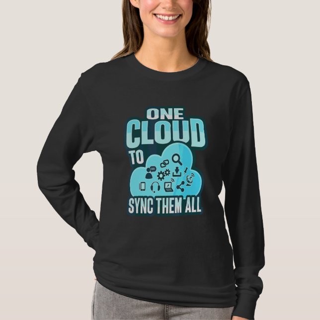 Cloud-Administrator für einen Cloud-Devops-Ingenie T-Shirt (Vorderseite)