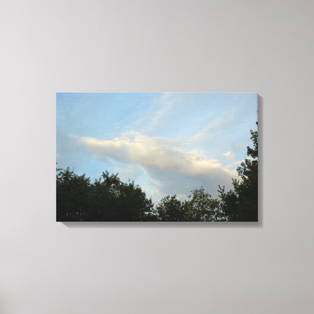 Cloud Angel fliegt durch den Himmel - Große Leinwa Leinwanddruck (Vorderseite)