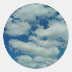 Cloud-Aufkleber Runder Aufkleber