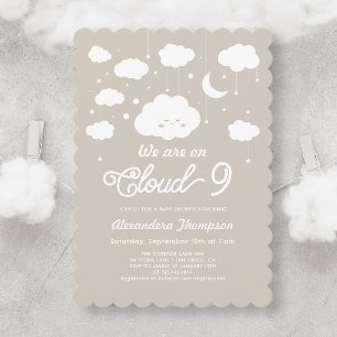 Cloud Baby Dusche Einladung