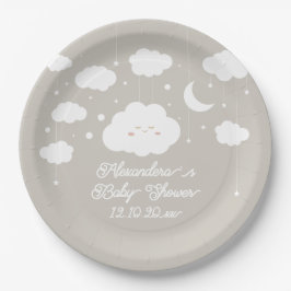 Cloud Baby Dusche Pappteller