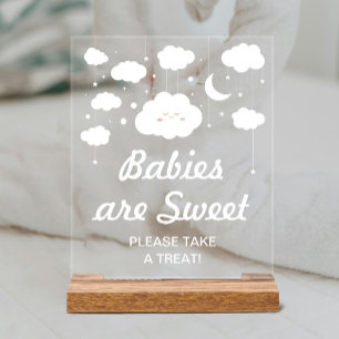 Cloud Baby Shower Fevor Acrylschild