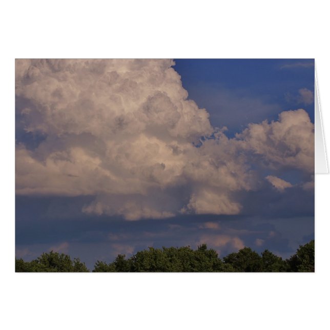 Cloud Blank Card (Vorderseite (Horizontal))