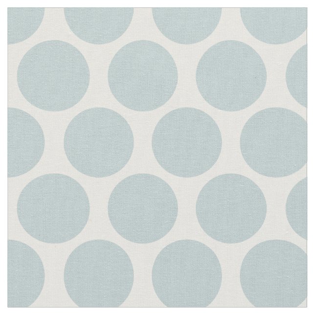 Cloud Blue Mod Dots Stoff (Nahaufnahme)