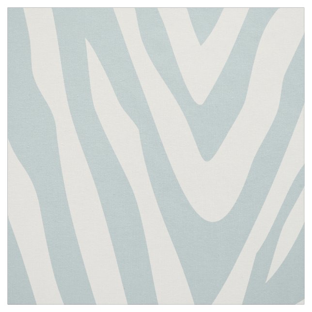 Cloud Blue Zebra Print Large Scale Stoff (Muster)