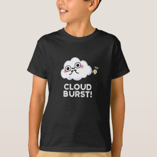 Cloud Burst Funny Cloud Furz Puff Dark BG T-Shirt