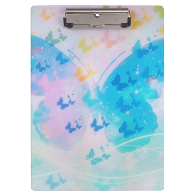 Cloud Butterfly-Notebook Klemmbrett (Vorderseite)