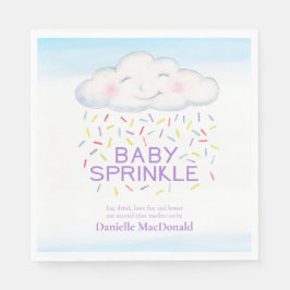 Cloud candle Baby berühren farbenfrohe Aquarellkun Serviette