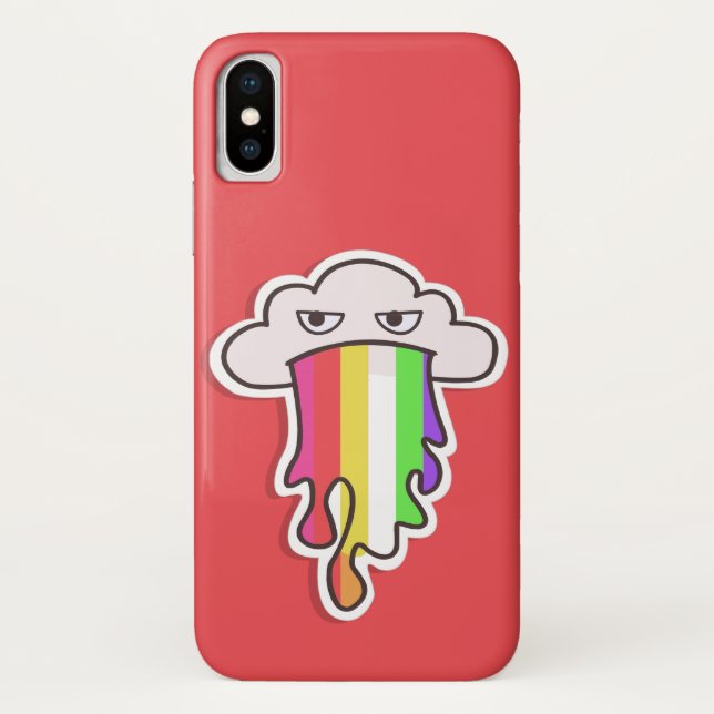 Cloud Case-Mate Barely iPhone X Hülle (Rückseite)