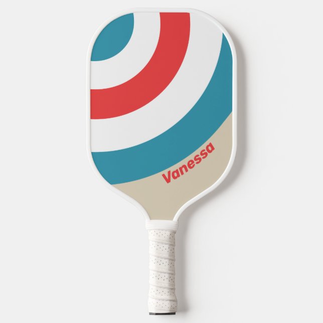 Cloud-Chaser-Circle Streifen mit Namen Pickleball Schläger (Vorderseite)