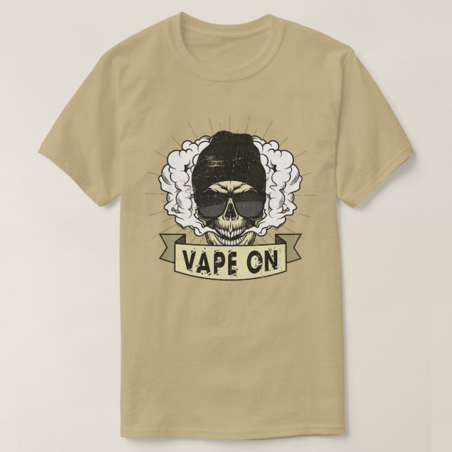 Cloud Chaser Vaping Hipster Vape auf Swag T-Shirt (Design vorne)