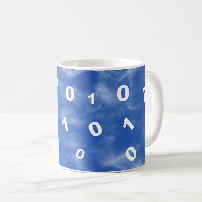 Cloud-Computing-Daten Kaffeetasse (VorderseiteRechts)