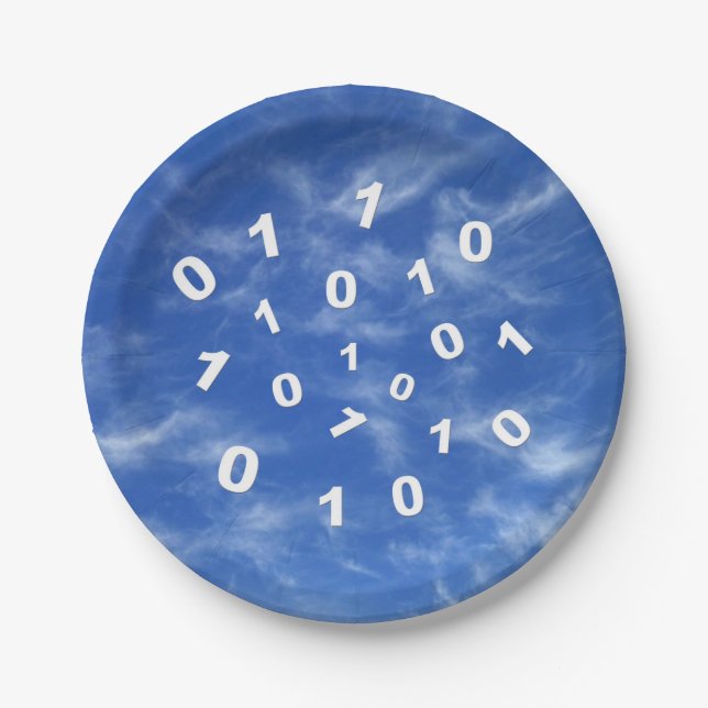 Cloud-Computing-Daten Pappteller (Vorderseite)