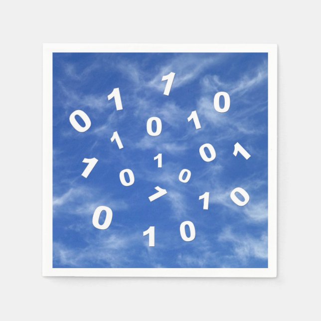 Cloud-Computing-Daten Serviette (Vorderseite)