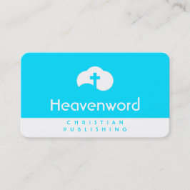 Cloud Cross (weiß) Visitenkarte