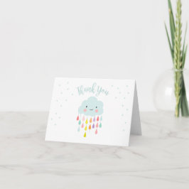 Cloud Danke Karte Raindrop Baby Dusche Sprinkle