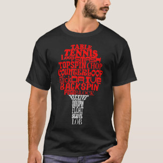 Cloud de mot de tennis de table Classic TShirt