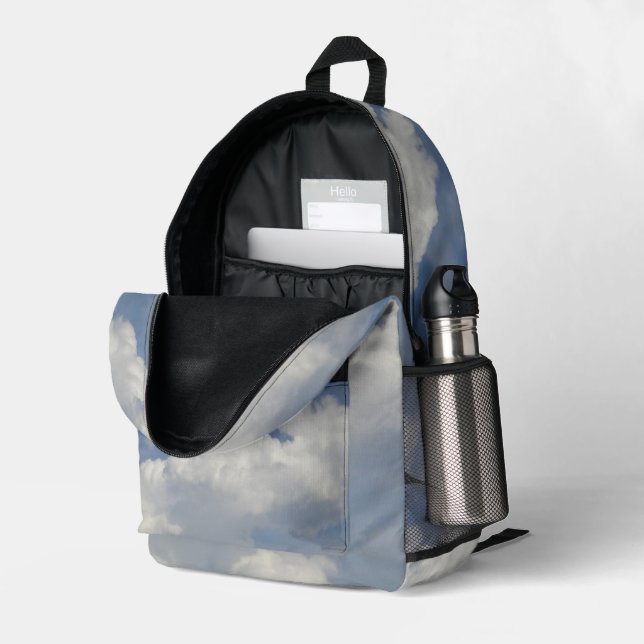 Cloud Dreamer Backpack Bedruckter Rucksack (Rückseitige Ecke links (Offen) )