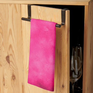 Cloud Effect Magenta Handtuch