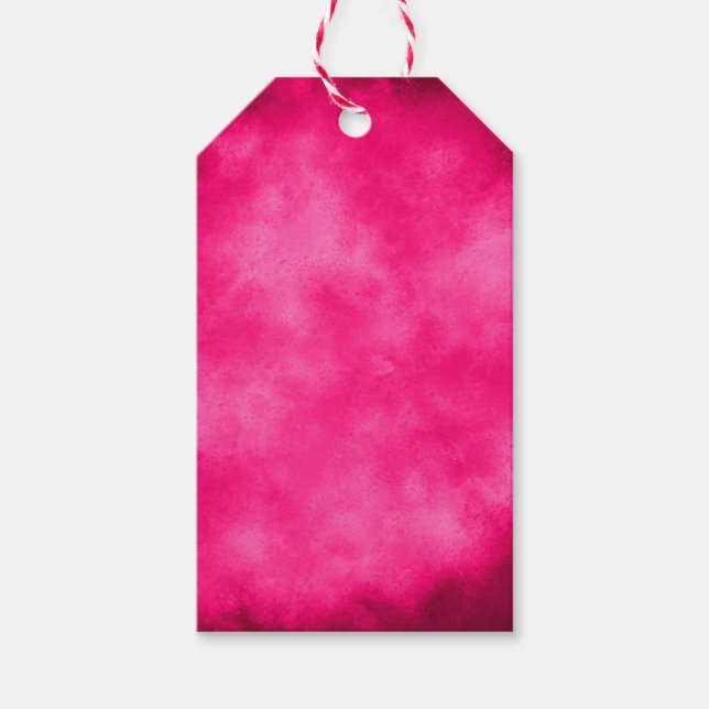 Cloud Effect – Pink Gift Tags  Geschenkanhänger (Vorderseite)